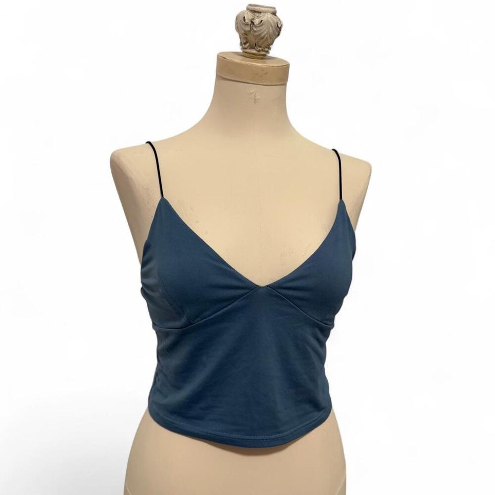 Dusty blue v neck cami